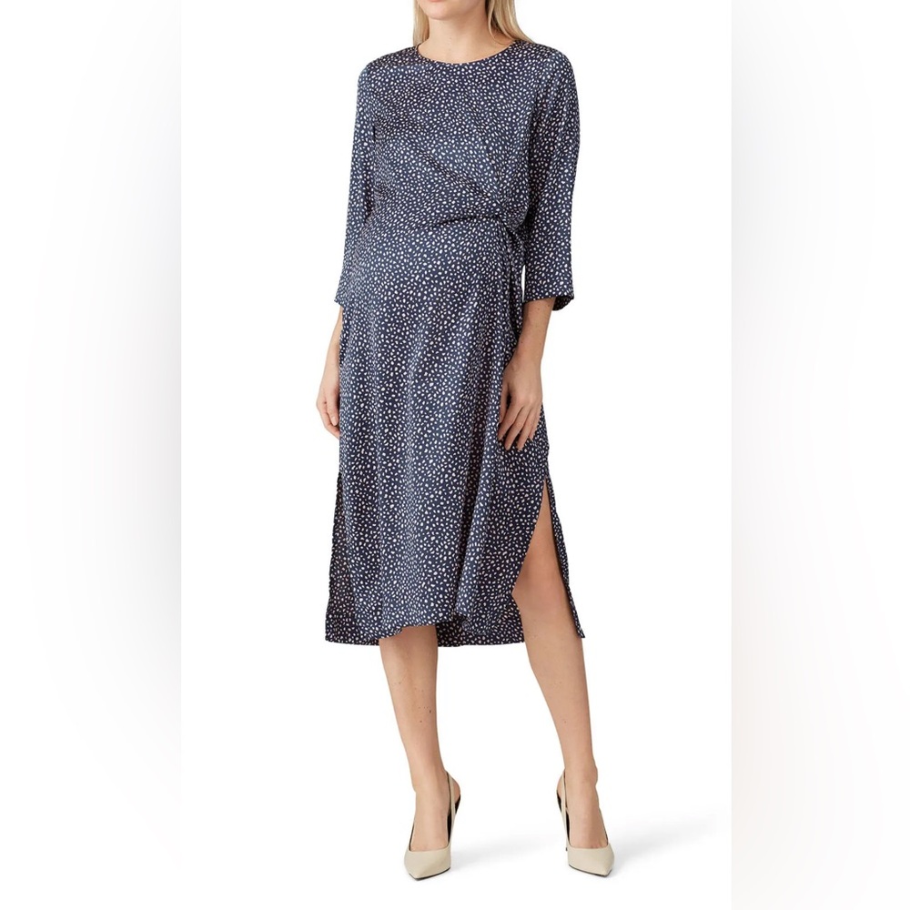 Hatch Navy Polka Dot Dress size 3